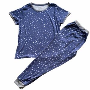 PILLOW TALK Blue Night Star Jogger Pajama Set